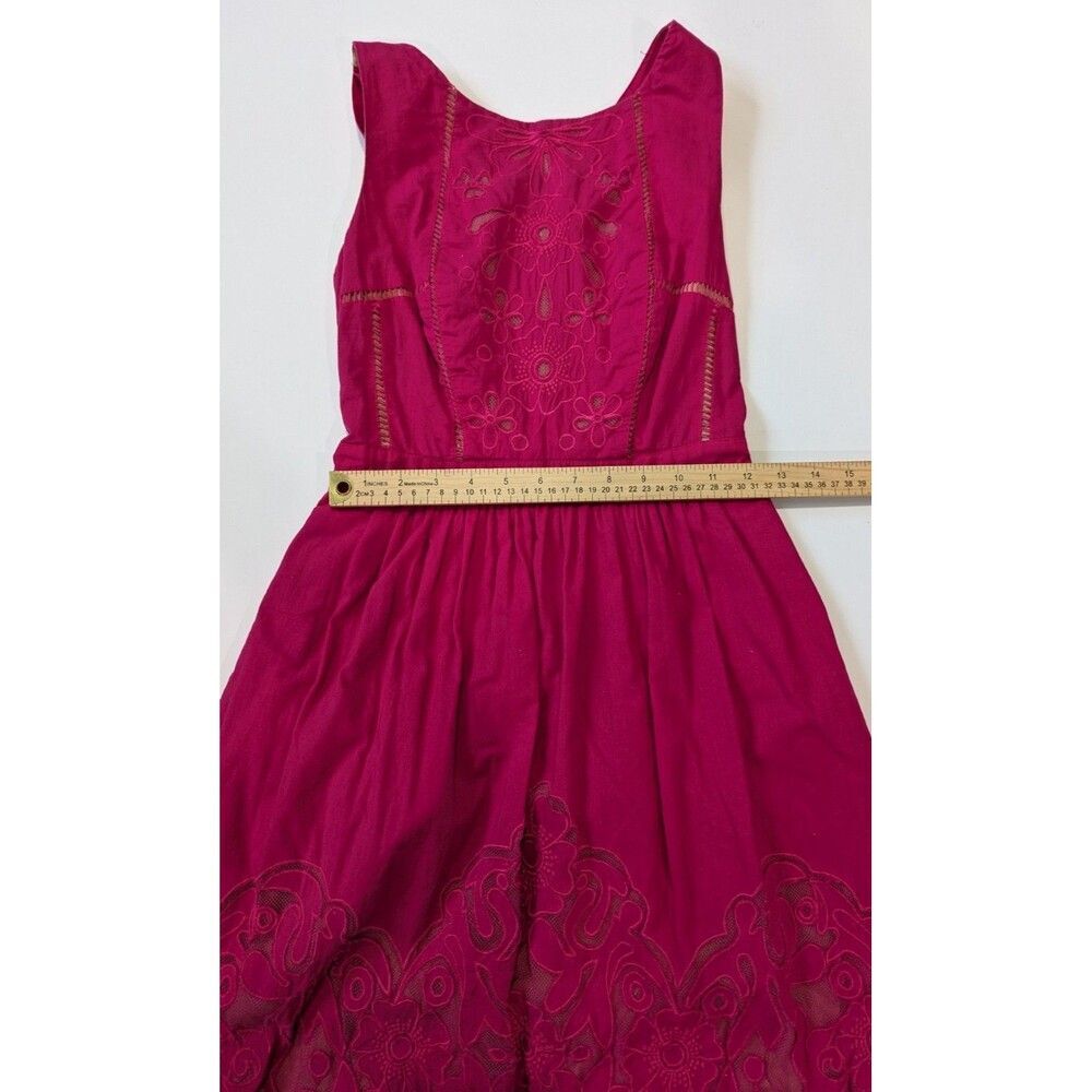Anthropologie Moulinette Soeurs Dress Rose Pink Sierra Rhododendron - Picture 7 of 11